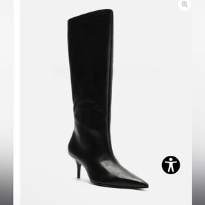 Arezzo Skye Leather Stiletto Boot
